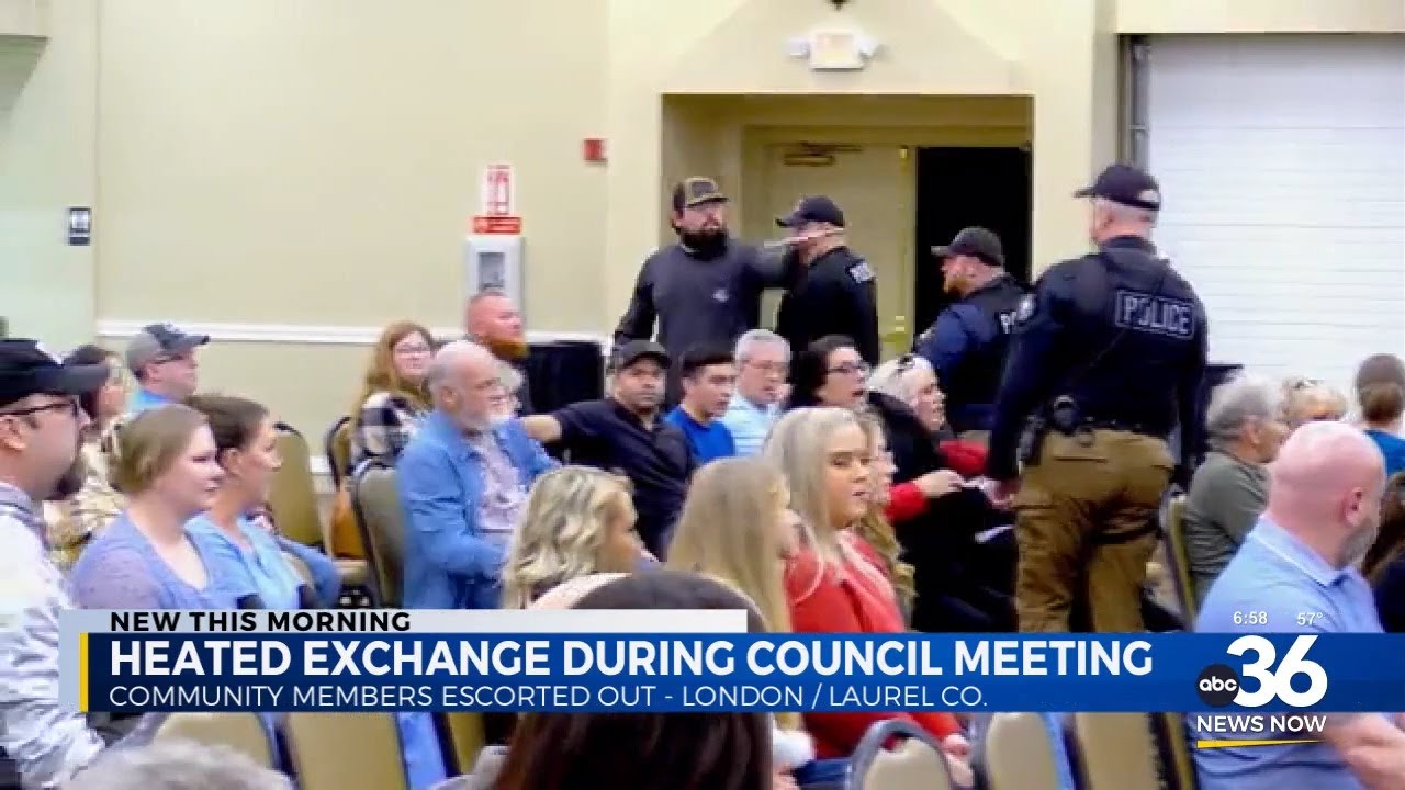 A tense London city council meeting leads to multiple heated exchanges
