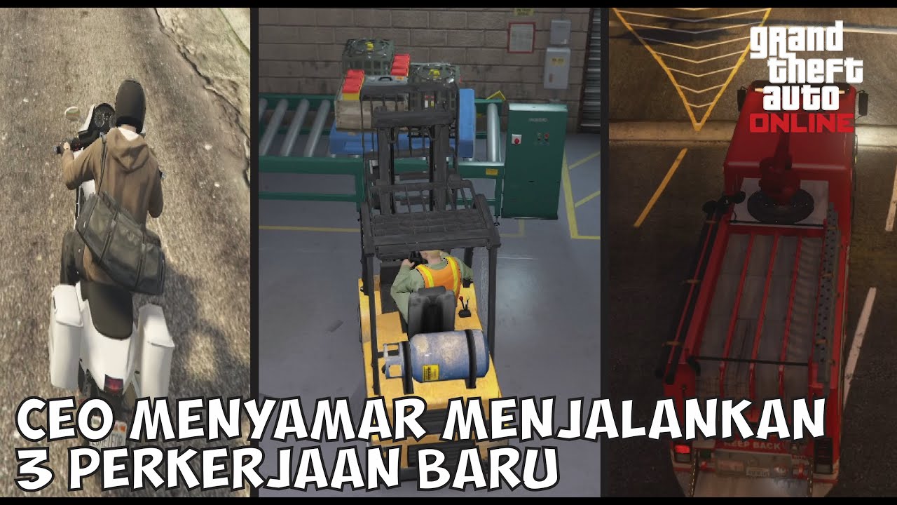 Ceo Yang Menyamar Dan Mencoba 3 Pekerjaan Baru Yang Ada Di GTA 5 ONLINE INDONESIA