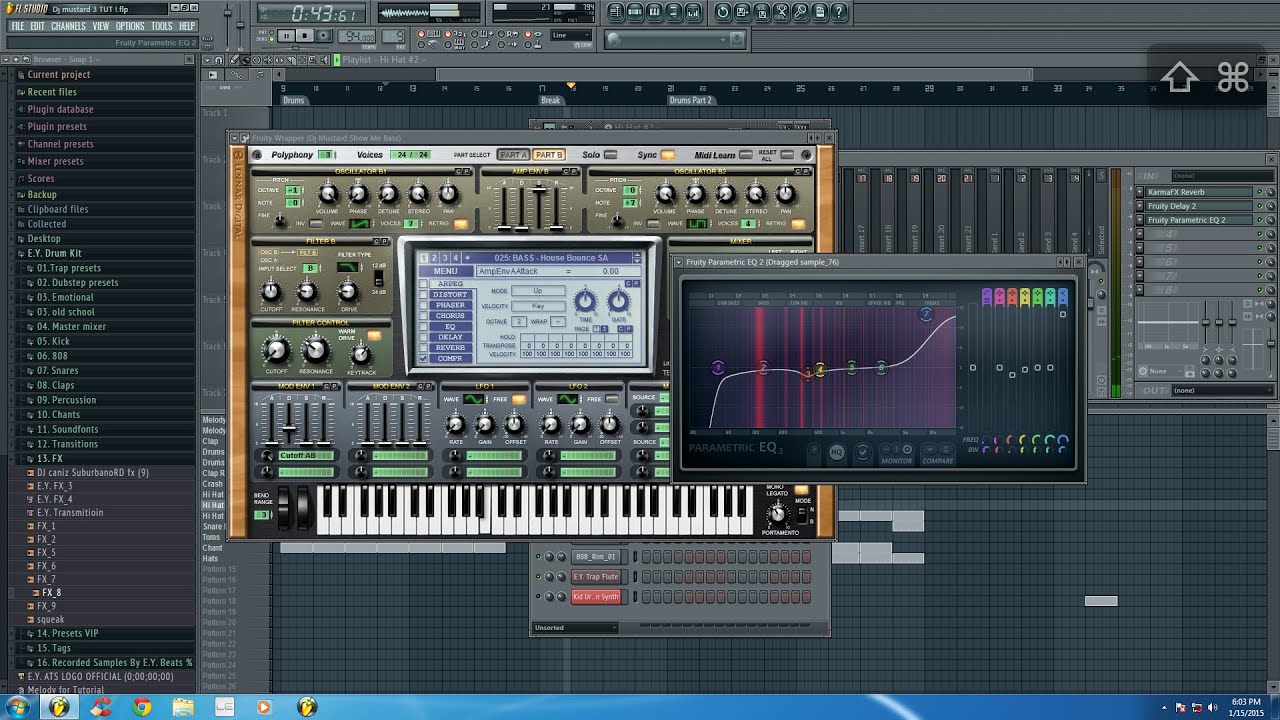 How To Make A Professional Dj Mustard Type Beat On FL Studio 11 (Prod. By E.Y. Beats)