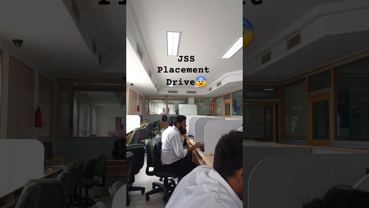 DAY - 158 (JSS Placement Drive 2)🥴 #college #placement #job #tech #minivlog #shorts #challenge
