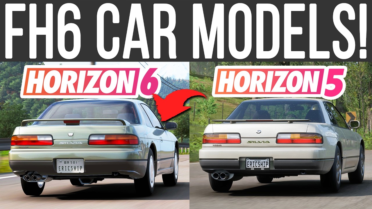 Какие модели автомобилей, ранее использовавшиеся в Forza Horizon 6, были обновлены?