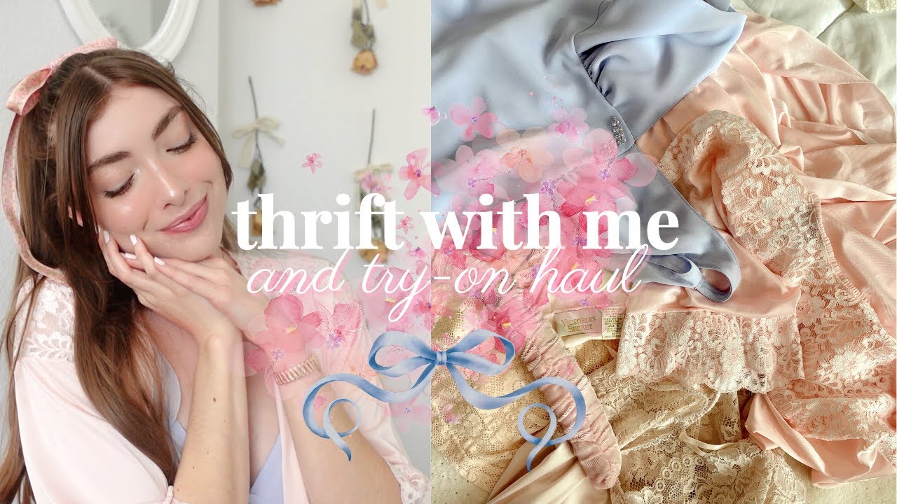 thrift with me ♡ coquette and girly finds ♡
