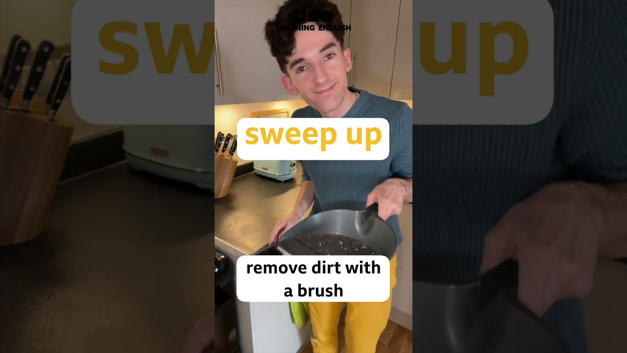 6 phrasal verbs for cleaning #shorts