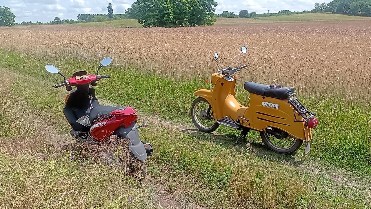 Országúti randevú. Simson Schwalbe, Keeway focus.