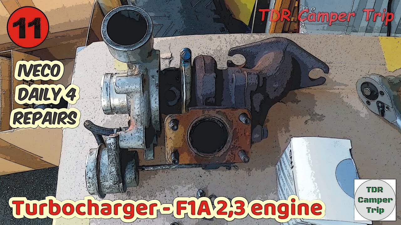 IVECO Daily IV,  F1A 2,3 - How to remove the turbocharger? | TURBO removal / #Campervan CONVERSION