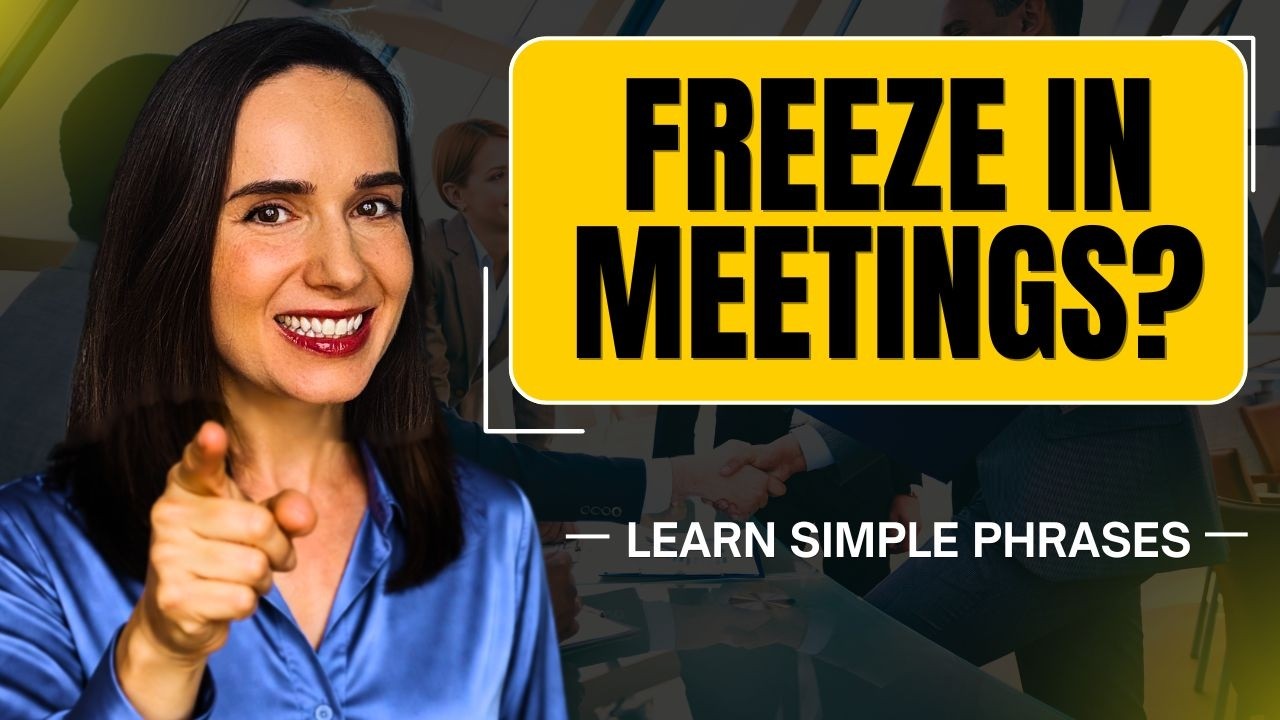Nervous Speaking in Meetings 🗂 Phrases to Sound Professional