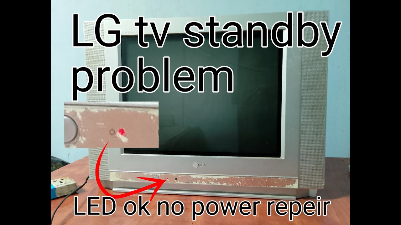LG crt tv standby problem repeir. (led ok but no picture) sinhala