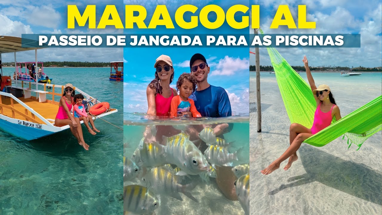 MARAGOGI - PASSEIO DE JANGADA PARA AS PISCINAS NATURAIS DE XARÉU E BANCO DE AREIA DE PONTA DE MANGUE