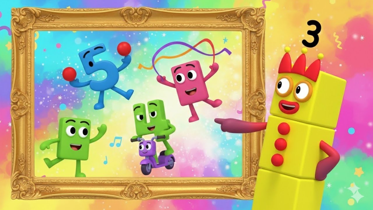 NUMBERBLOCK SATISFIYING VIDEO -  NUMBERBLOCKS SAND PAINTING ALPHABET PLAYING SCOOTERS ADVENTURE