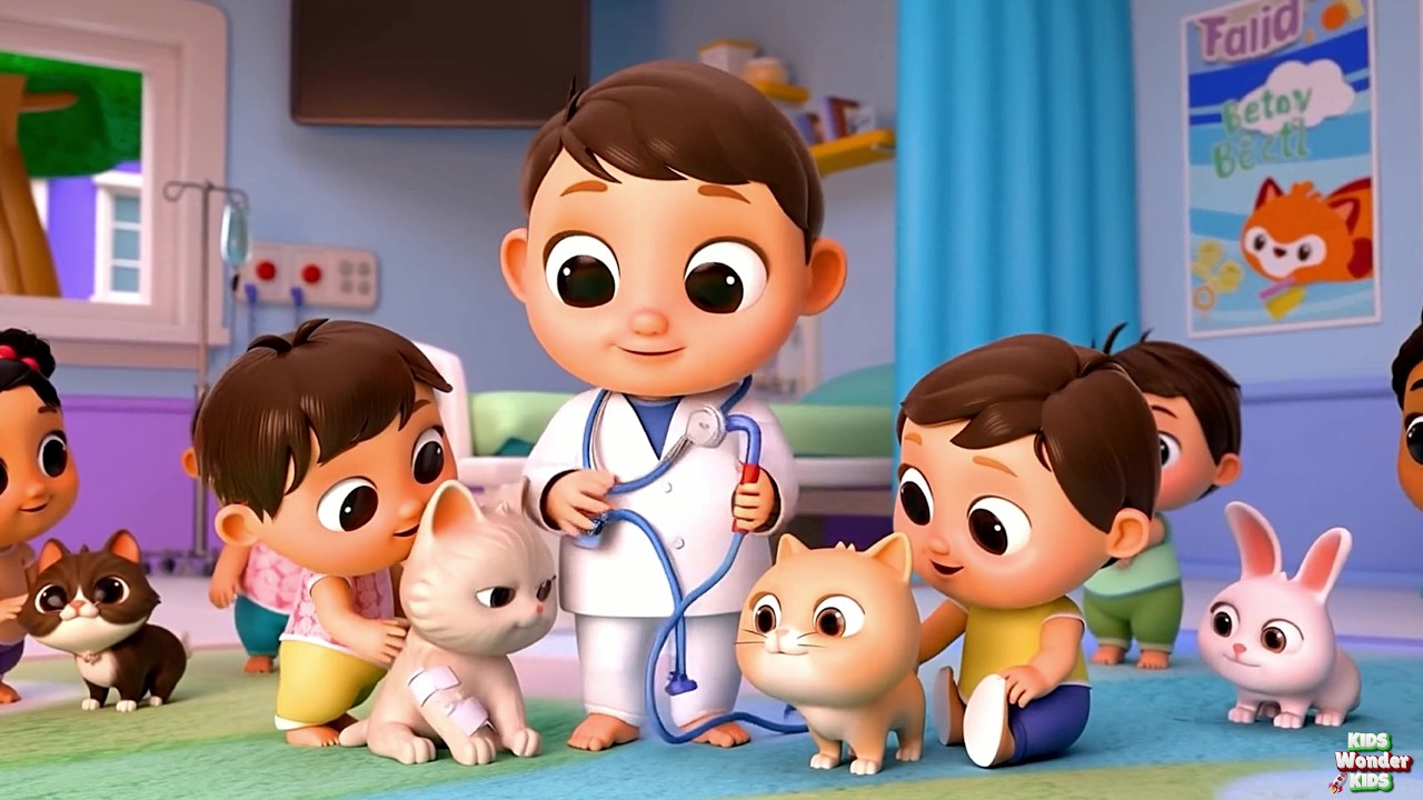 🩺🐈 Feel Better Soon! Leo the Doctor and Whiskers the Kitty Rhyme