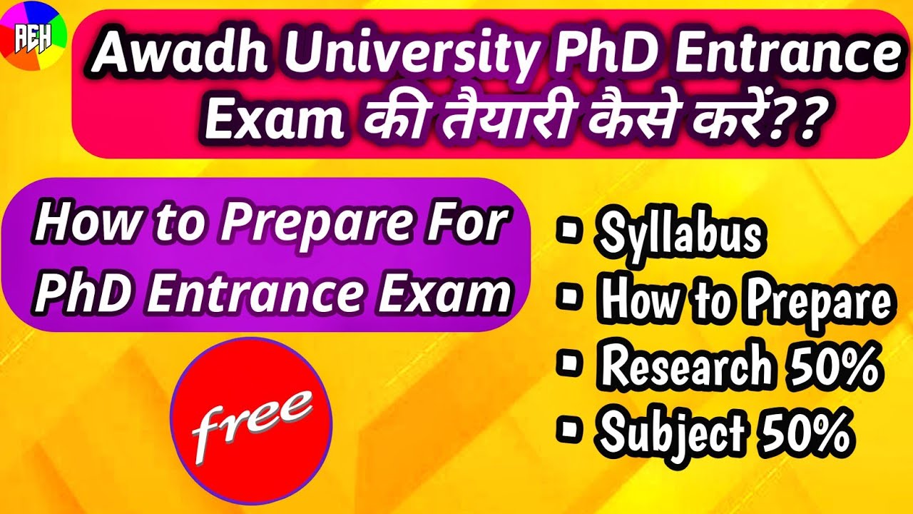 RMLAU PhD Entrance Exam Preparation | New PhD Application 2022-23 | PhD Admission 2022-23 | #rmlau
