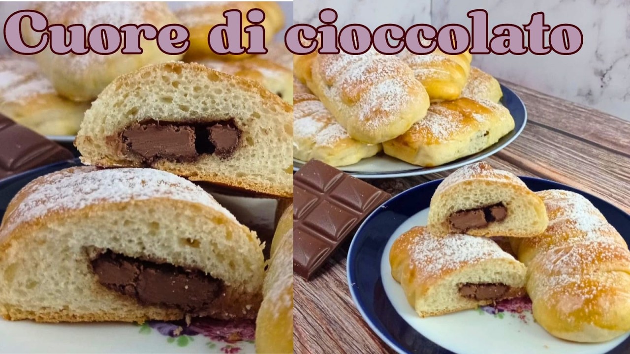 FLAUTI FATTI IN CASA morbidissimi, con un goloso ripieno di cioccolato, più buoni degli originali!