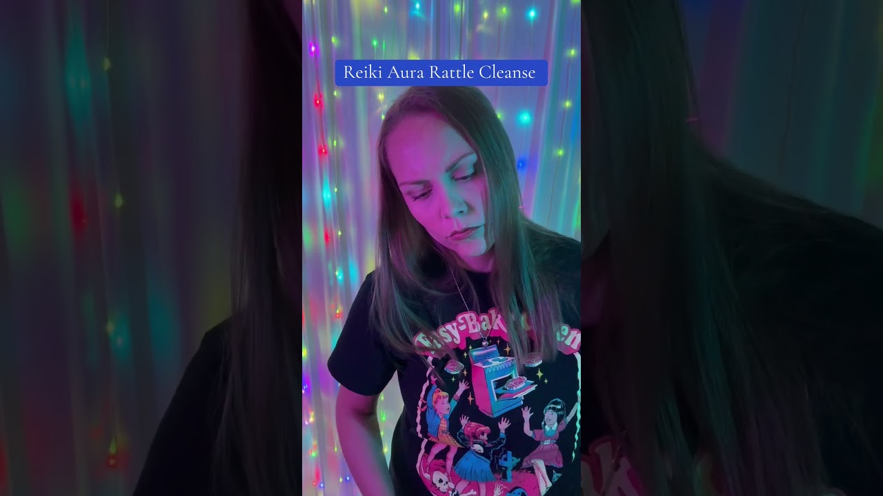 Reiki Rattle Aura Cleanse #aura #tingles #auraclearing #healingenergy #asmr #reiki