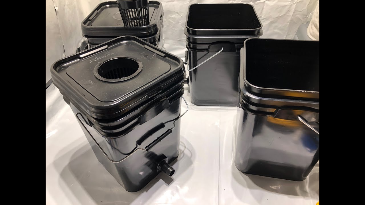 Шаг 1 &mdash; RDWC своими руками &mdash; сборка 4-х вёдерной системы рециркуляции воды для глубоководного культивирования