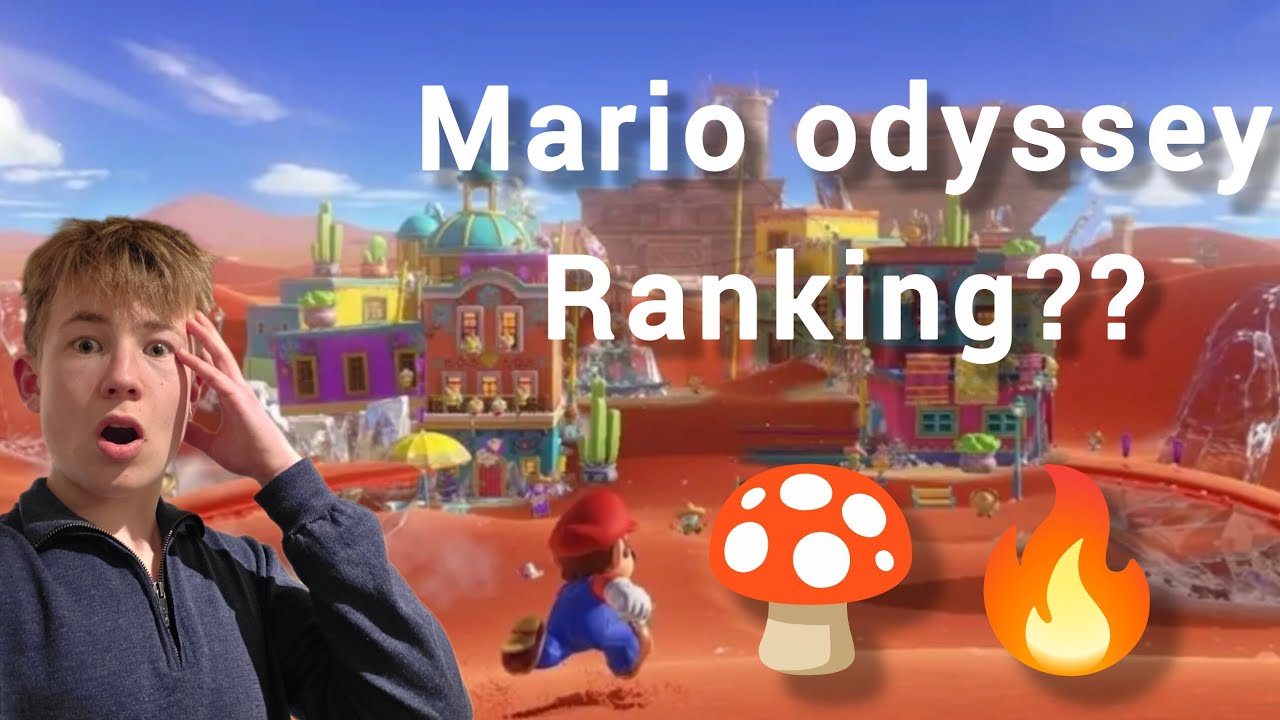 Ranking all Mario odyssey worlds!!🍄(Sorry for the black and white btw)