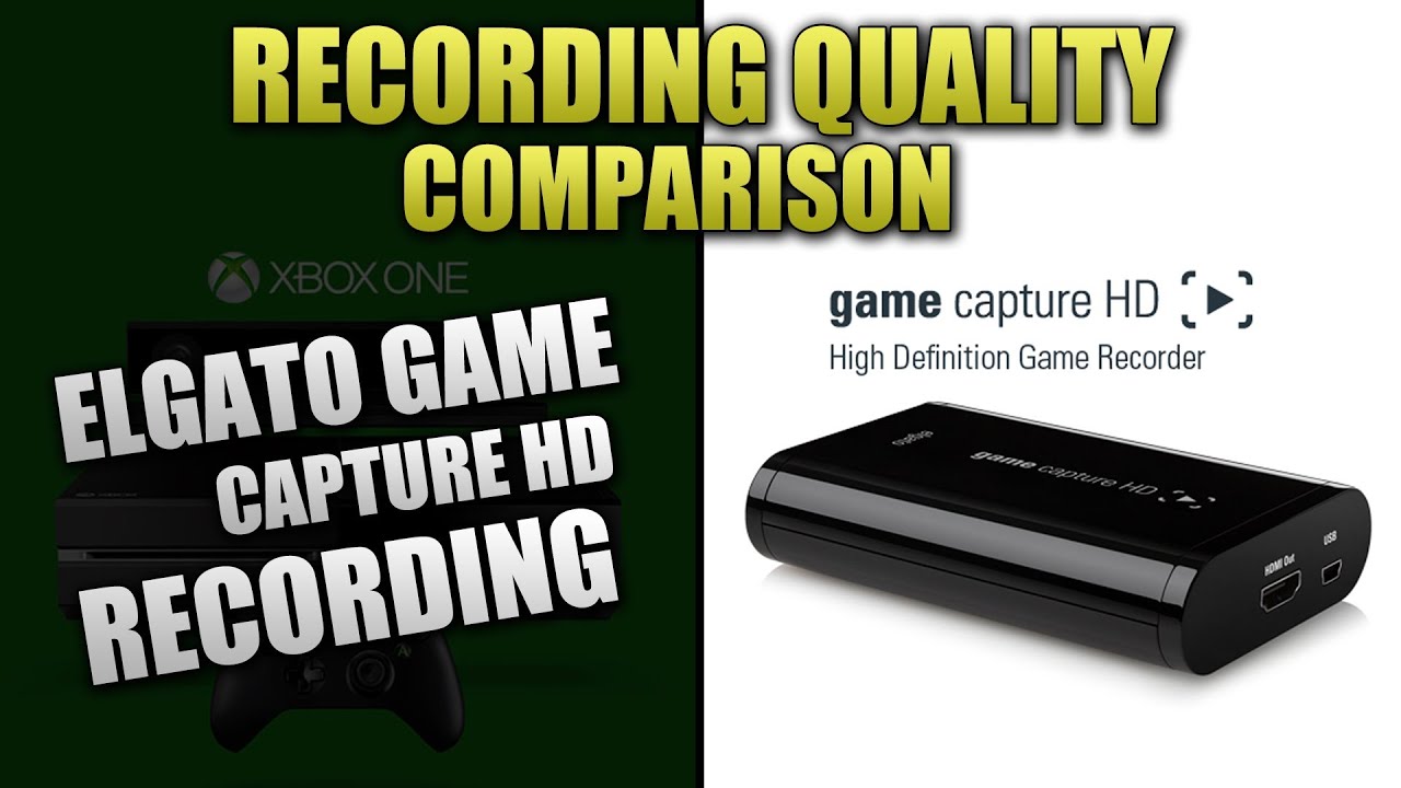 Elgato Capture Card HD on Xbox One Quality Test - Full 1080p (Vs. Xbox One Built-in DVR)
