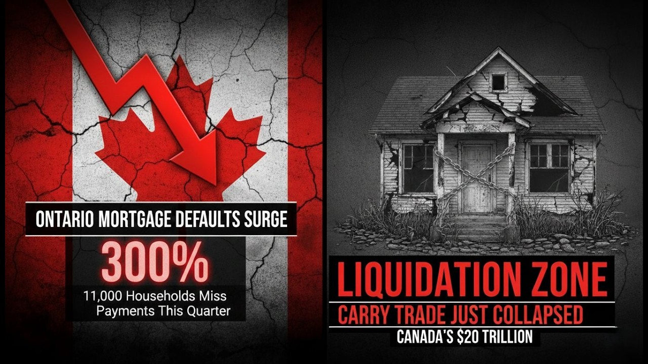 Ontario Mortgage Defaults Surge 300% as 11,000 Households Miss Payments This Quarter