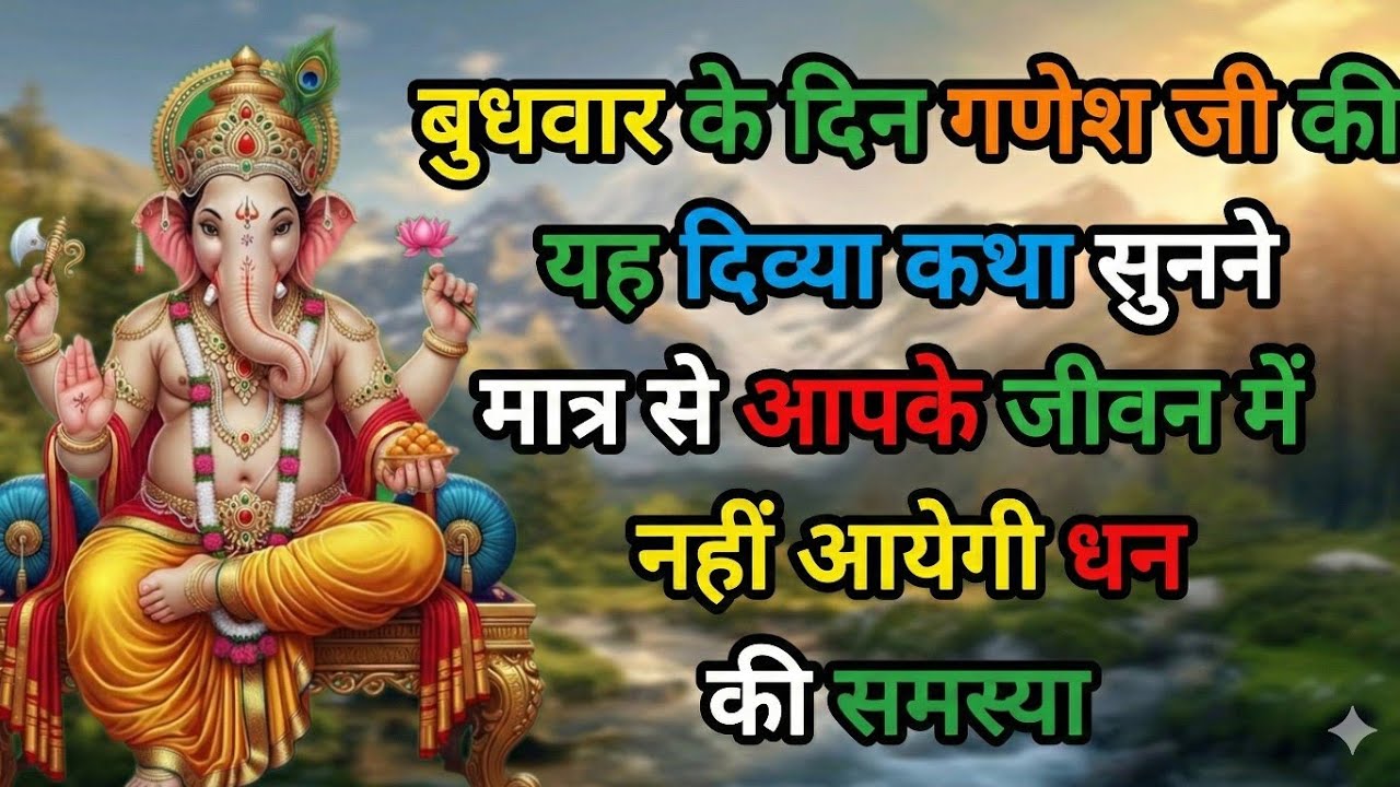 गणपति बप्पा की कहानी | गणेश जी की यह कथा सुनते ही घर में होगी धन की वर्षा, #ganeshkatha #dhanprapti 