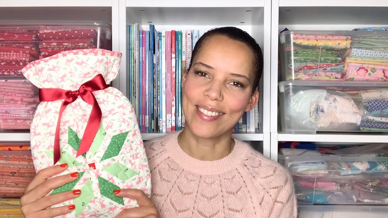 How to Sew a Hot Water Bottle Cover - a fun Christmas Quilt Project