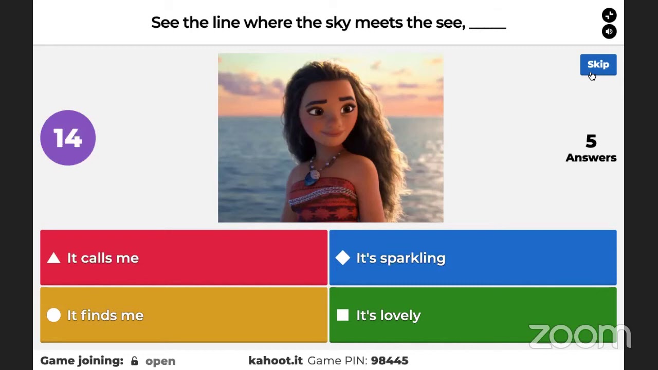 Песни Диснея Kahoot