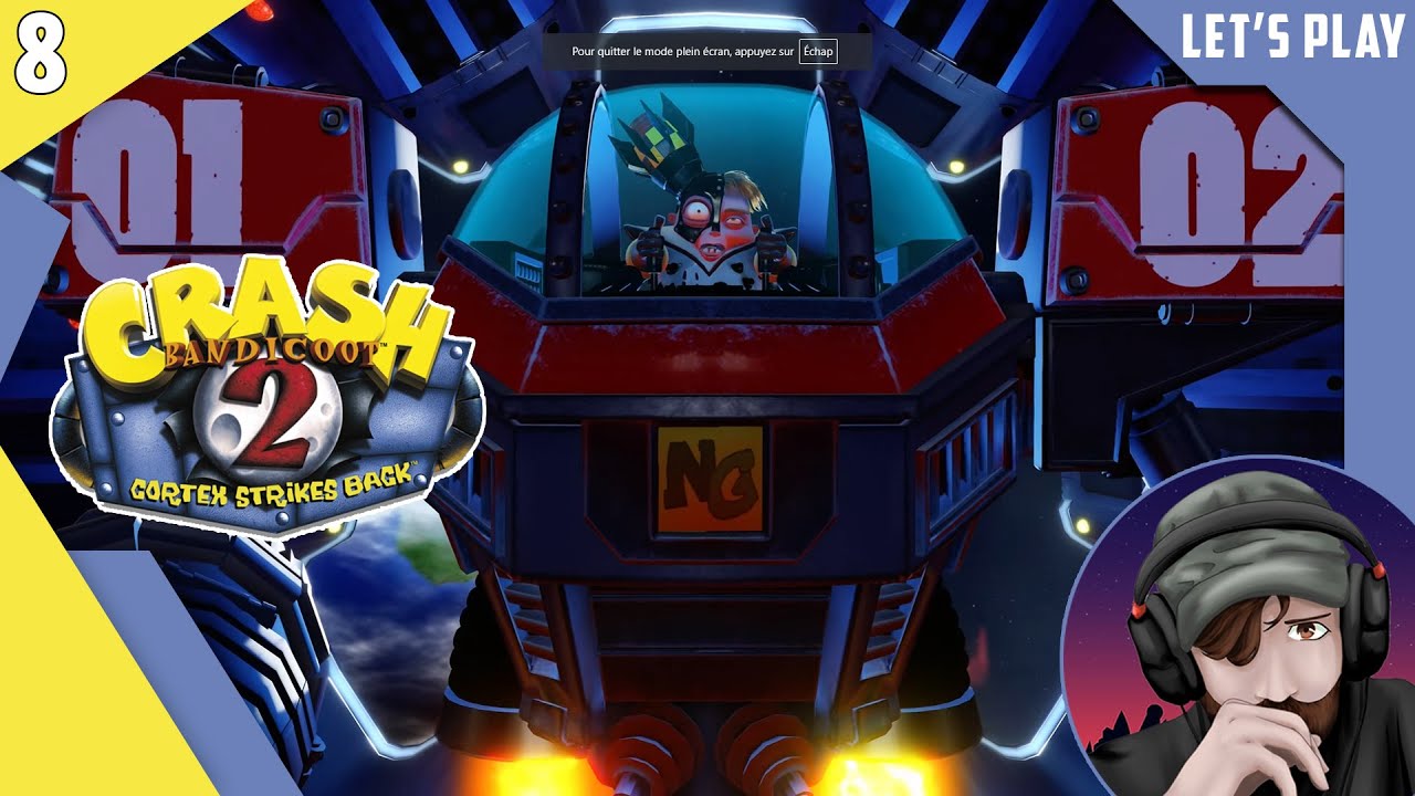 Let's Play Crash Bandicoot 2 Cortex Strikes Back #8 : Je me suis endormi devant le boss !