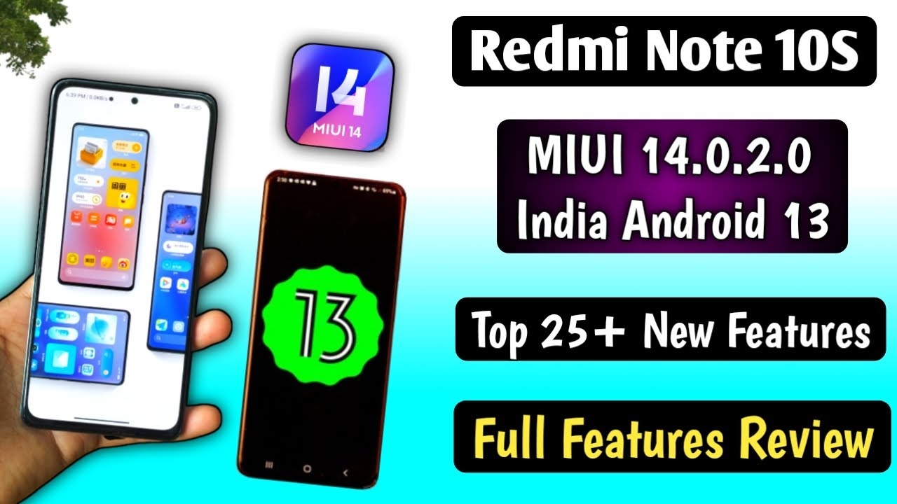 Redmi Note 10S MIUI 14 Android 13 India Update, Full Features Review, 25 New Features/Install India