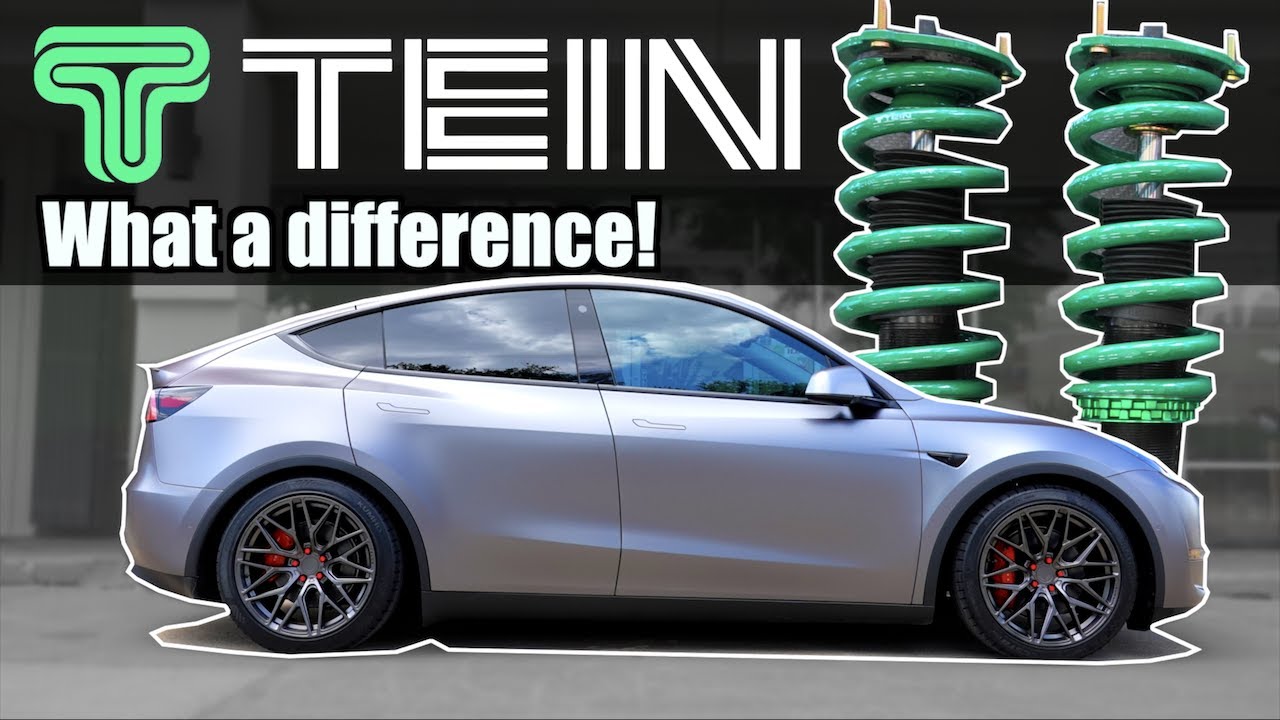 TEIN Flex Z Coilovers IMPROVE TESLA MODEL Y Handling & Comfort - First Drive Impressions
