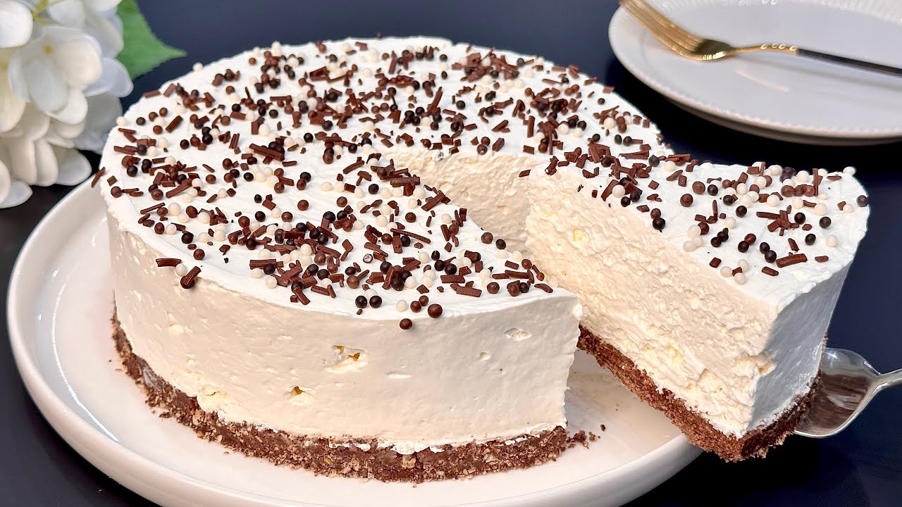Всего 4 Ингредиента ‼️Вкусный Торт за 10 Минут 🤩 Без Выпечки 🤩 Очень Просто и Вкусно 🤤