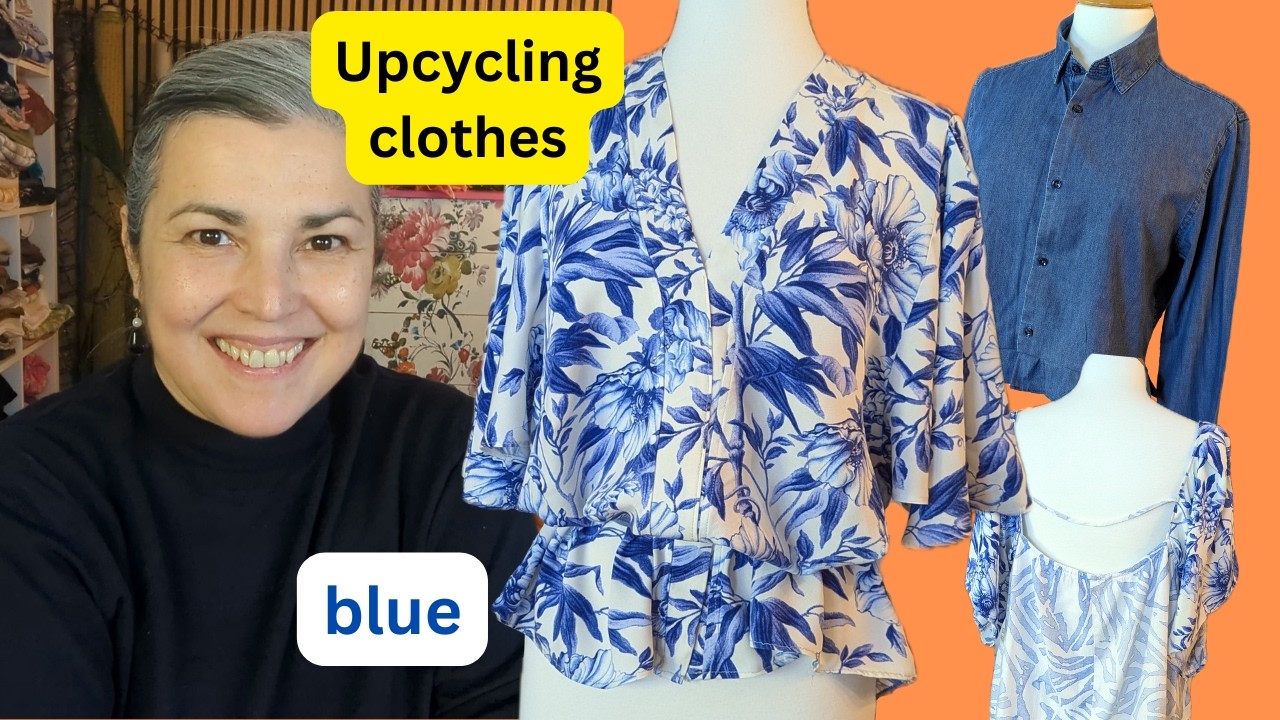 Upcycling clothes for beginners (Episode one the blue one!)