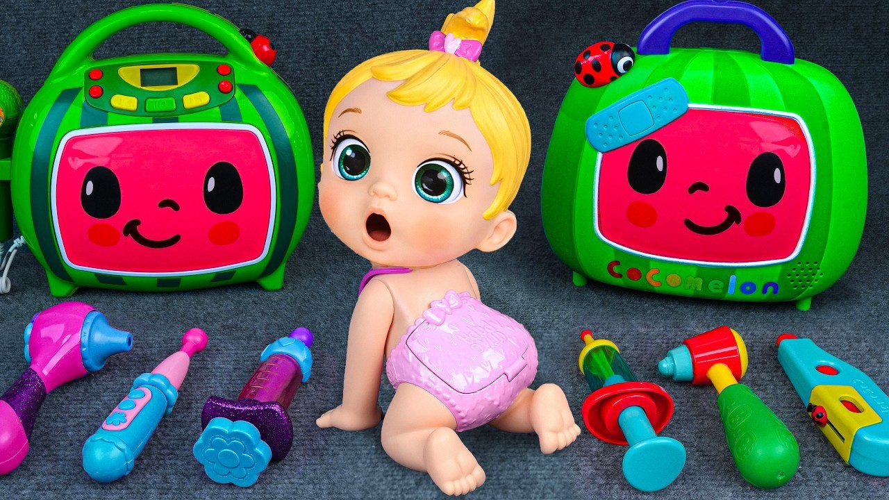 5 Minutes Satisfying with Unboxing COCOMELON Doctor Set, Pinkfong First Aid Toys | Lina unboxing