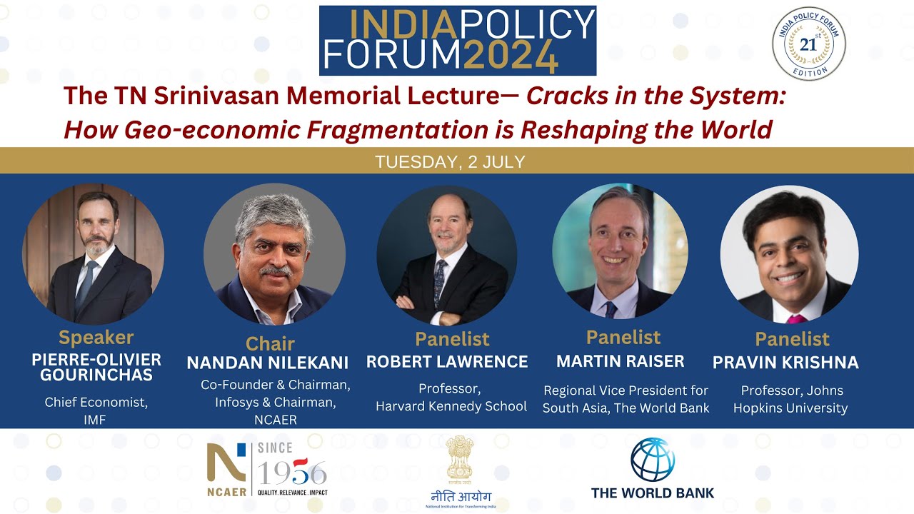 The TN Srinivasan Memorial Lecture | India Policy Forum 2024
