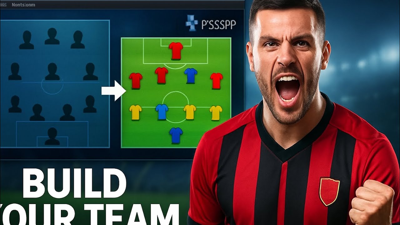 How to create your own team in efootball | ppsspp step-by-step