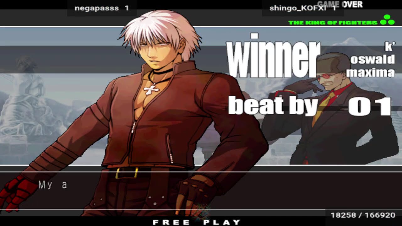 The King of Fighters XI negapasss (KR) Vs shingo_KOFXI (JP) || Play Date 20 Feb 26