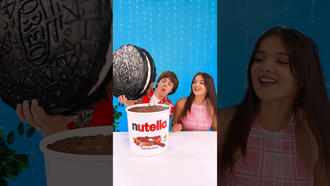Giant Oreo vs Nutella 🍫