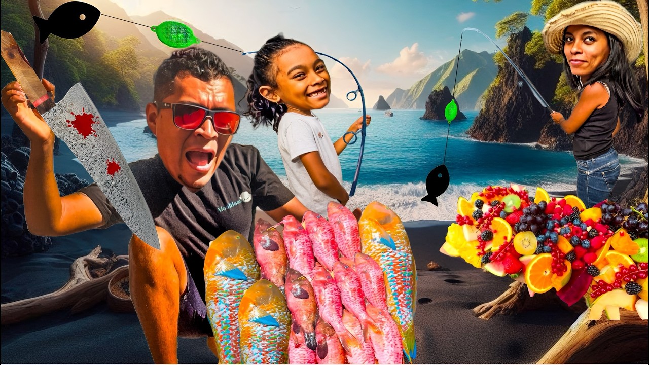 PÊCHE EXO et FESTIN en BORD DE MER: un RÊVE éveillé (pêche au bouchon et au leurre)