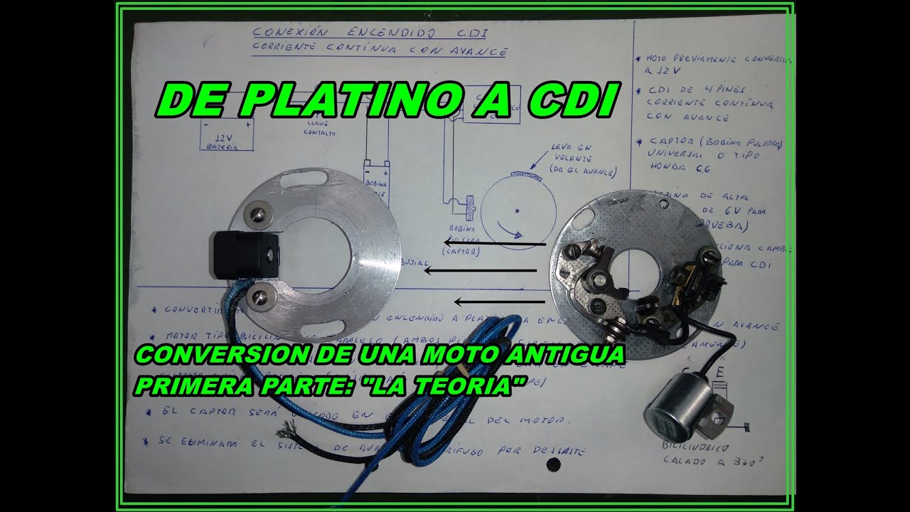 DE PLATINO A CDI, CONVERTIR UNA MOTO ANTIGUA A ENCENDIDO ELECTRONICO, PARTE 1 LA TEORIA