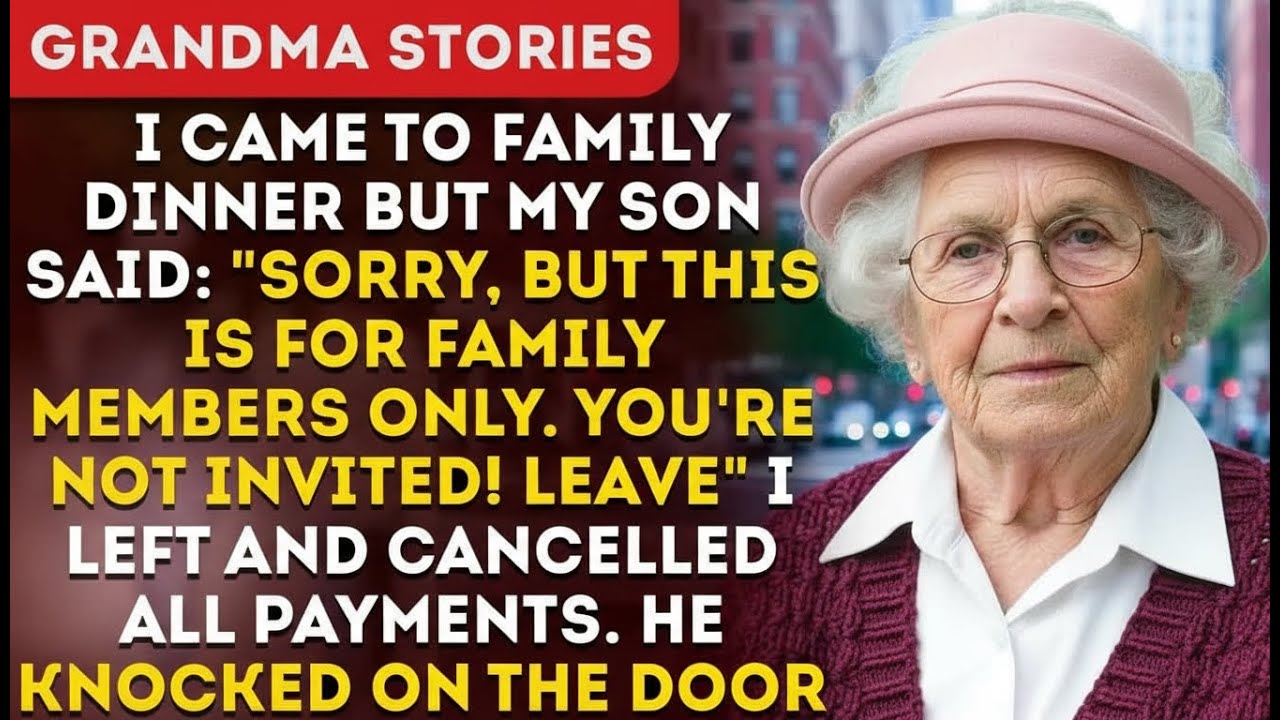 I Came To Family Dinner, But My Son Said: Sorry, But This Is For Family Members Only...