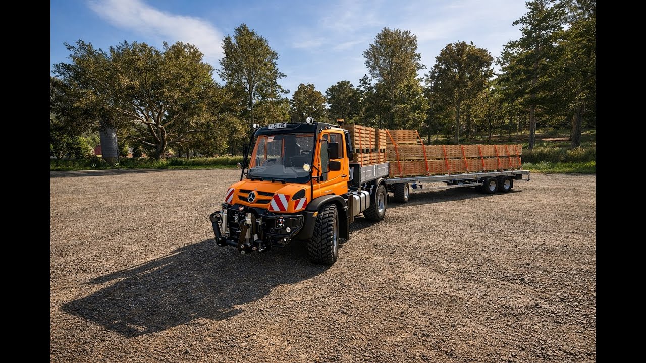 FS25 - Грузовик остановился на перерыв, кажется.