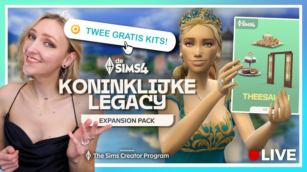 Sims 4 Koninklijke Legacy Bundle bekijken 👑 || ● Livestream