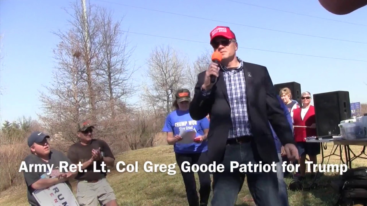 Greg M. Goode Sr. Fires Up Spirit of America March 4 Trump rally