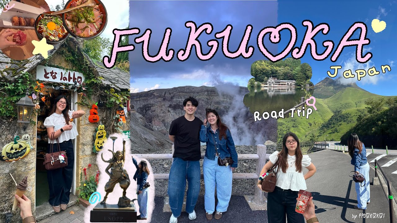 FUKUOKA VLOG🇯🇵 ◡̈ ☆ Kyushu Road Trip, Aso Mountain, Yufuin, ลองร้านดัง I’m Donut?🥯💘| Ploy Dararat