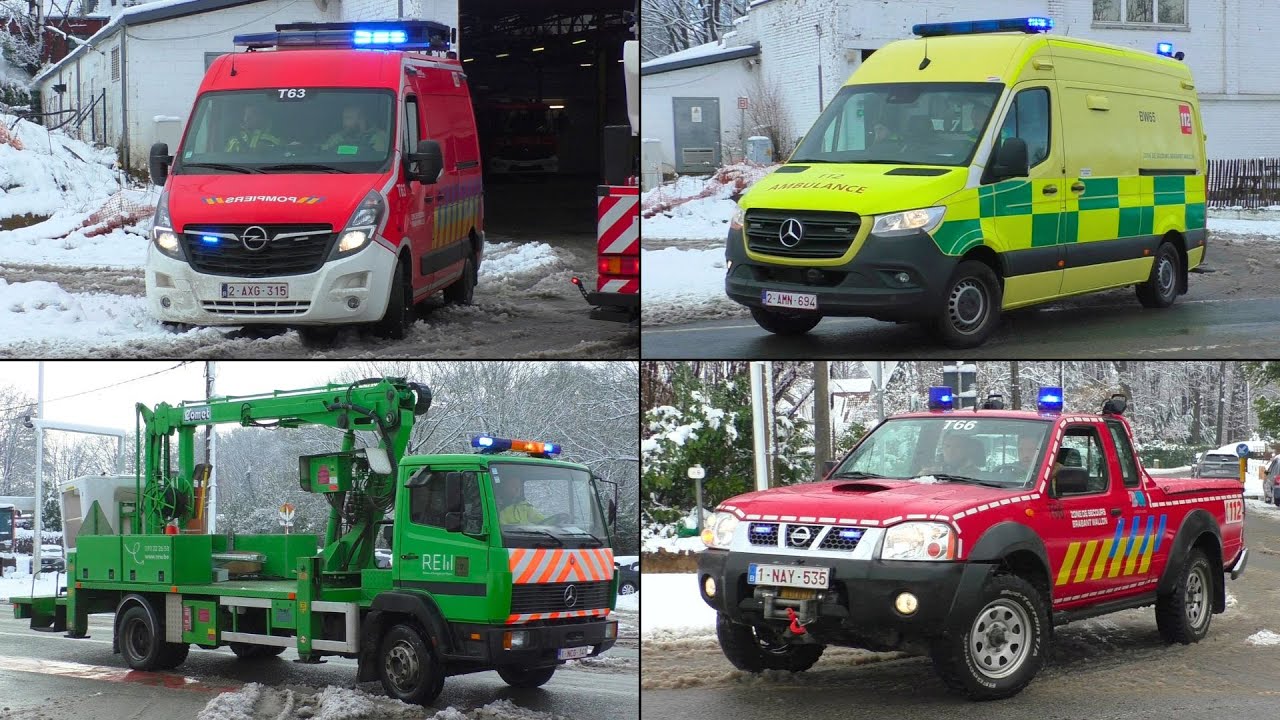 Meerdere Hulpdiensten met spoed onderweg in Waver - Services d'urgence à Wavre (Brabant wallon)!
