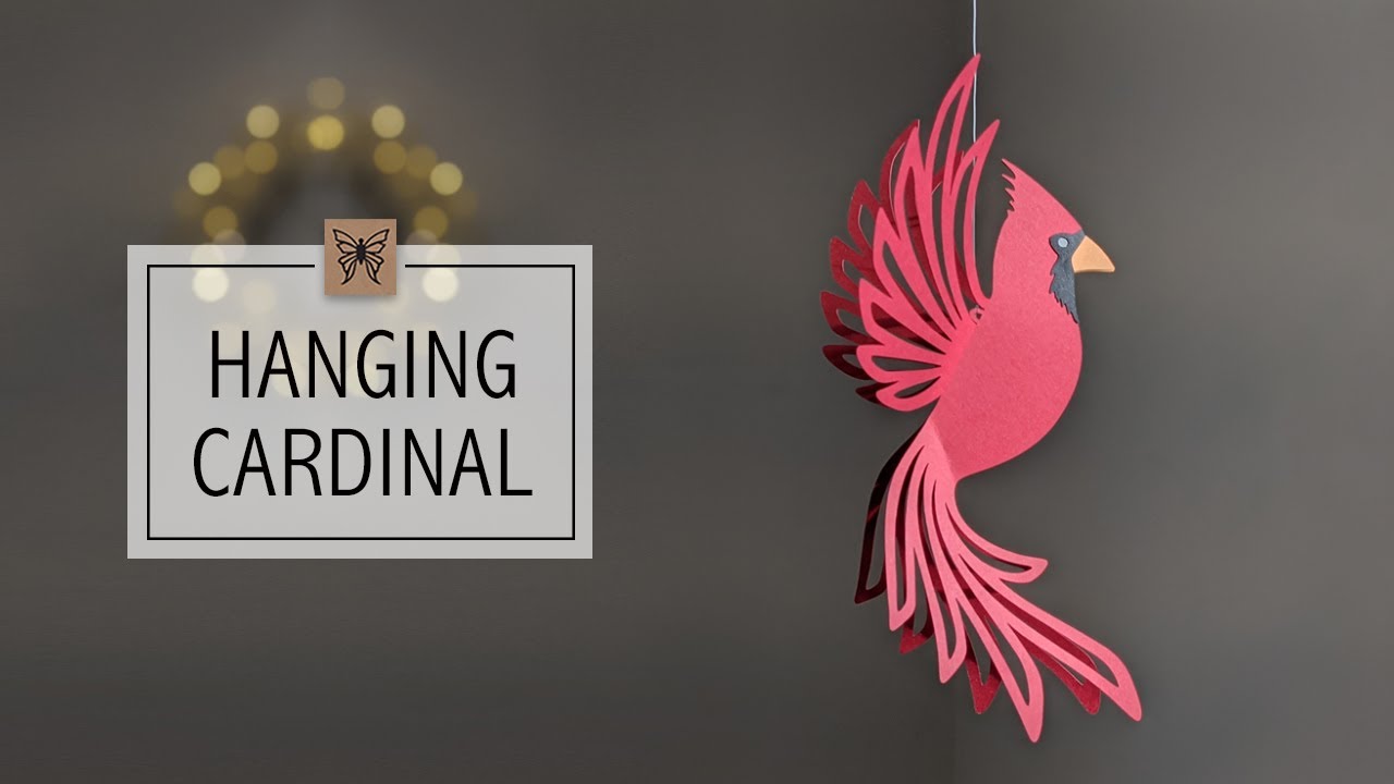 DIY Christmas Craft 2021, Christmas Ornaments with Cricut, Cardinal Ornament, Make and Sell