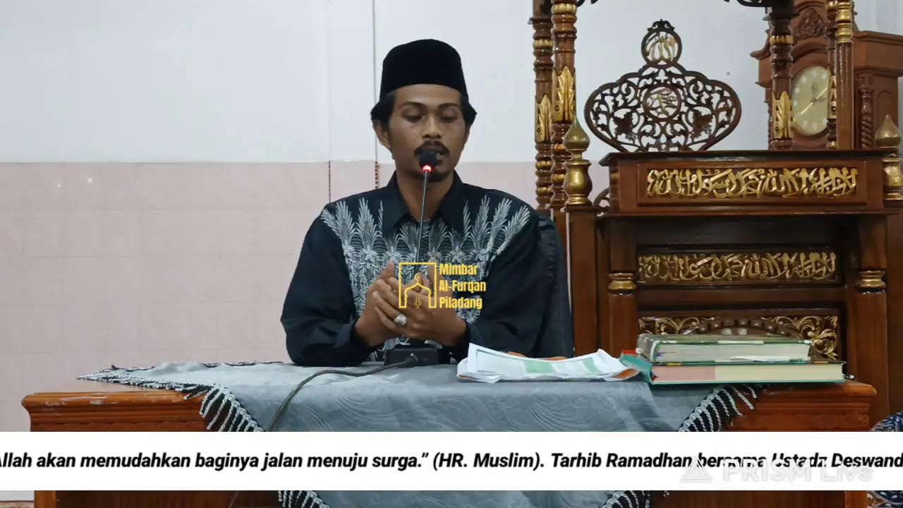 Tarhib Ramdhan Bersama Ustadz Deswandi Rahmat.SHi.Dt.Patiah