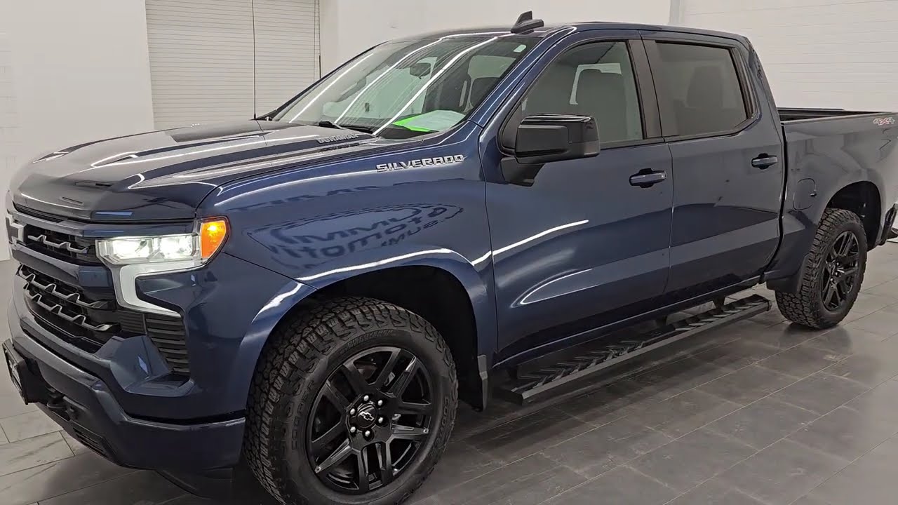 2022 CHEVROLET SILVERADO 1500 RST CREW SHORT DURAMAX NORTHSKY BLUE 4K WALKAROUND 25T109A