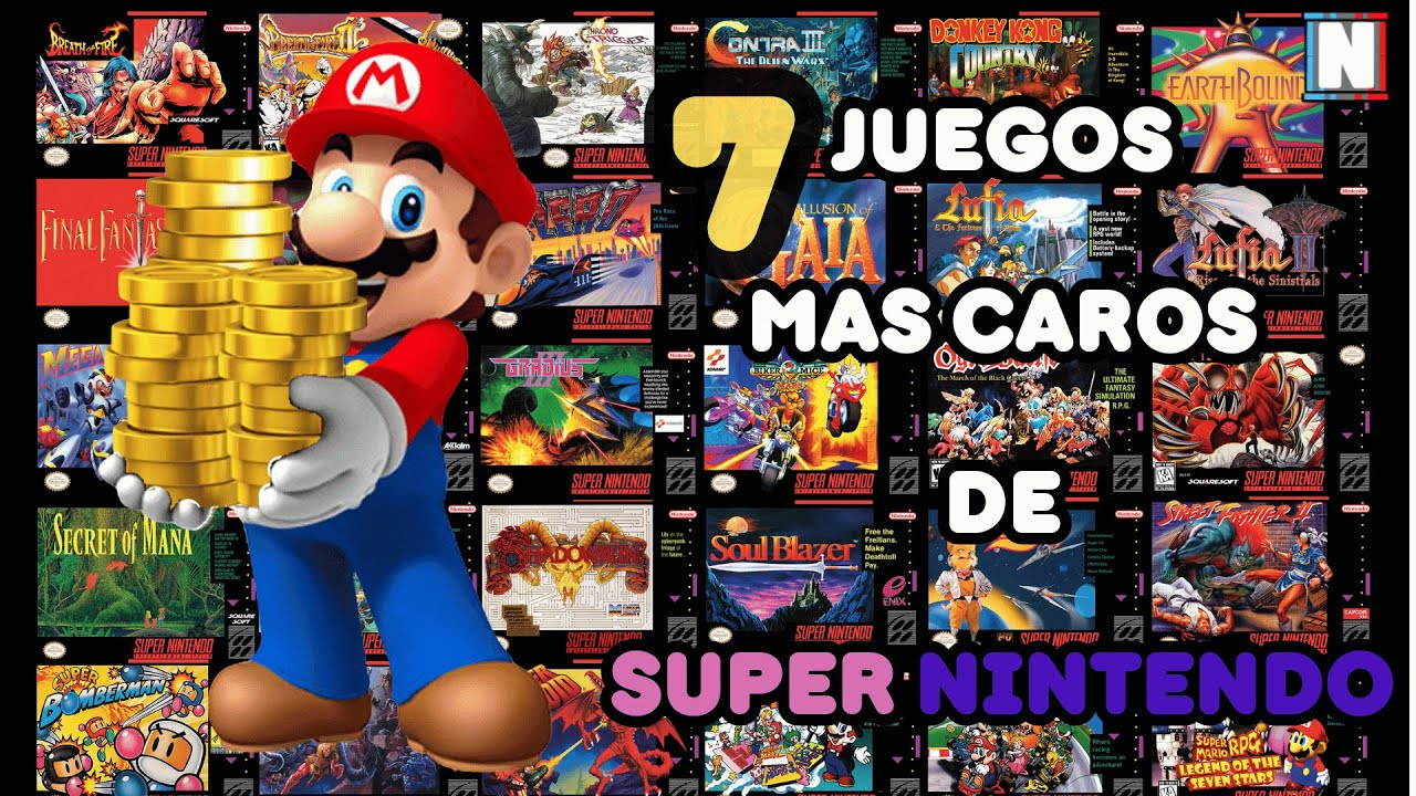 💰Top 7 Juegos De Super Nintendo Mas Caros💰