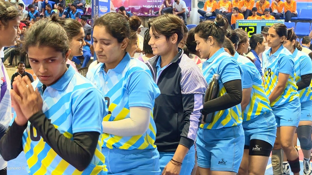 प्री क्वाटर राजस्थान पुलिस vs बिहार पुलिस ऑल इंडिया पुलिस कबड्डी क्लस्टर 2026