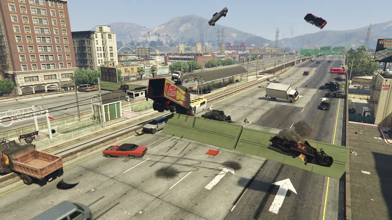 GTAV | Insane NPC Highway Jumps You Won’t Believe