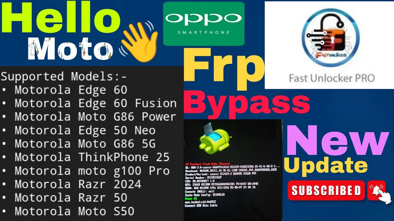 Fast Update Moto Frp Bypass Android 16 To 15 One Click and Fastboot Mode🙋Any Problem One Solution⭐