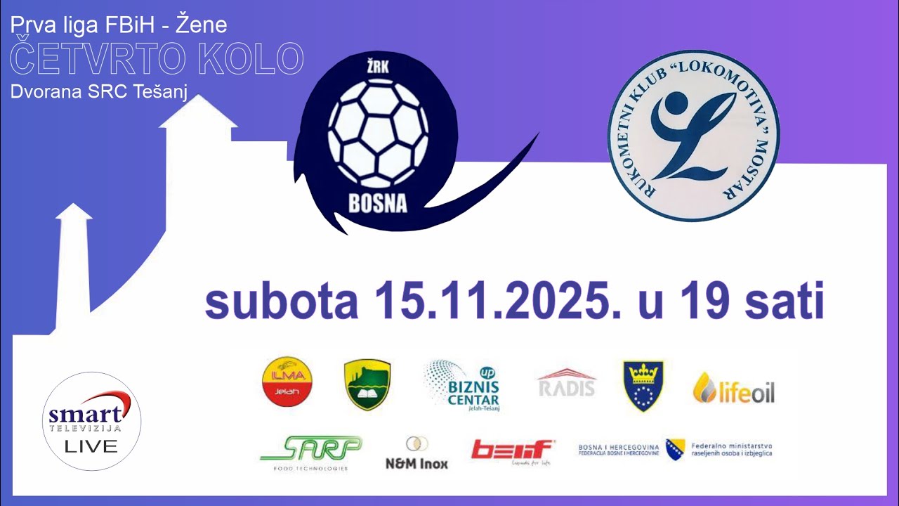 ŽRK BOSNA Tešanj - RK LOKOMOTIVA Mostar